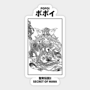 Popoi Secret of Mana Sticker